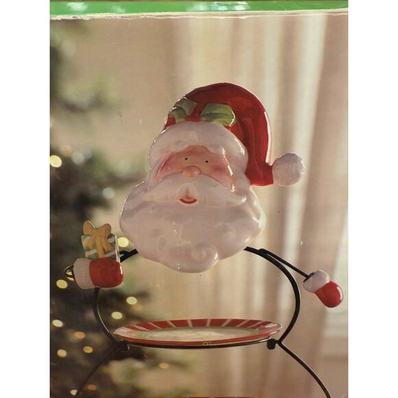 Kirklands Santa Triple Server NIB - Picture 3 of 3